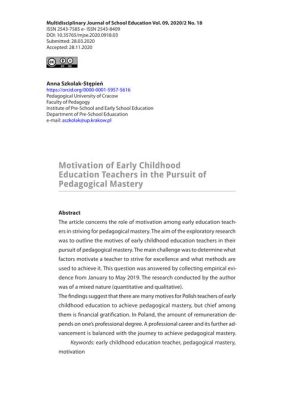 Knowledge and Teaching: A Reflection on Educational Experiences - Unveiling the Secrets of Pedagogical Mastery through Personal Narratives